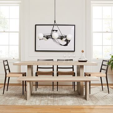 Santa Rosa Plank Dining Table (76&quot;, 90&quot;) | West Elm (US)