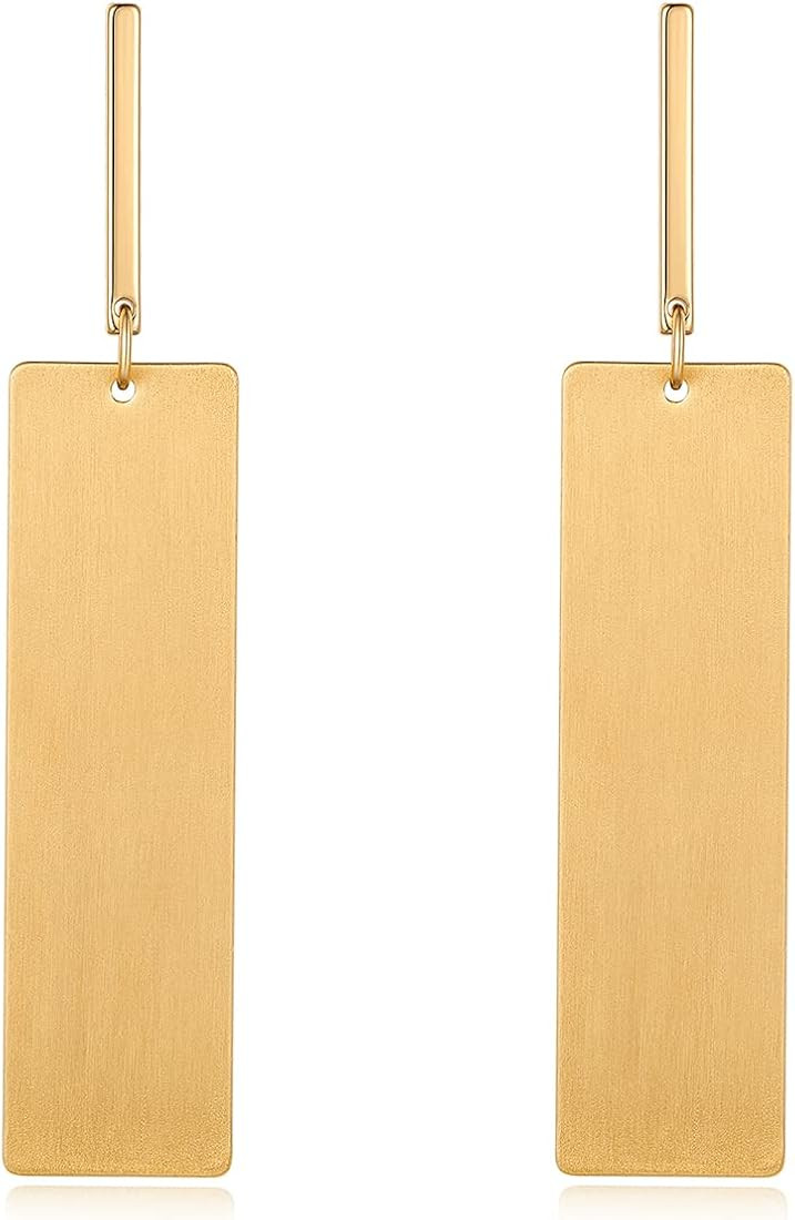 Gold Drop Dangle Earrings Long Dangle Earrings for Women Geometric Earrings | Amazon (US)