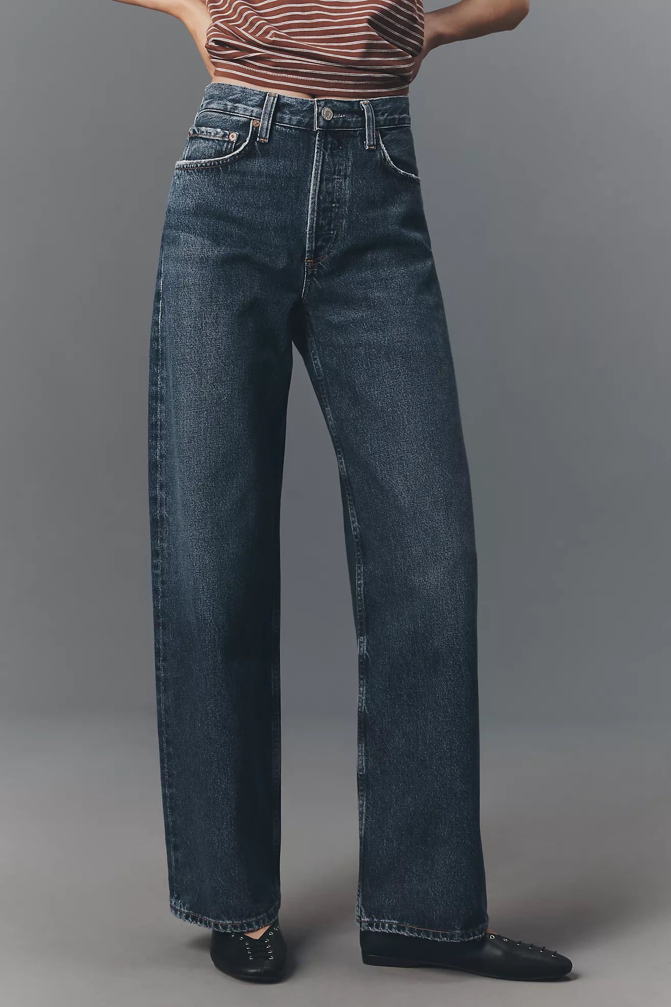 AGOLDE Arc High-Rise Taper Jeans | Anthropologie (US)