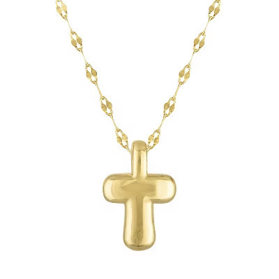 Junior Jewels 14K Gold Over Sterling Silver Initial Bubble Necklace | Target