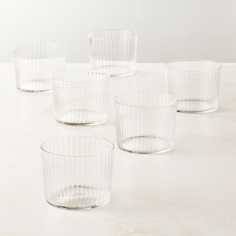 Marta Optic Tasting Glasses Set of 6 + Reviews | CB2 | CB2