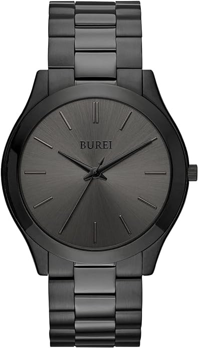 BUREI Men Watches Fashion Analog Stainless Steel Quartz Waterproof Watches,Gift for Men. | Amazon (US)