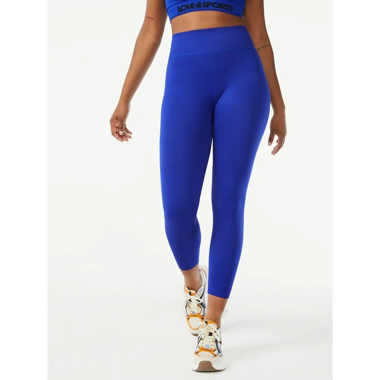 Love & Sports Women's Seamless Ribbed Leggings - Walmart.com | Walmart (US)