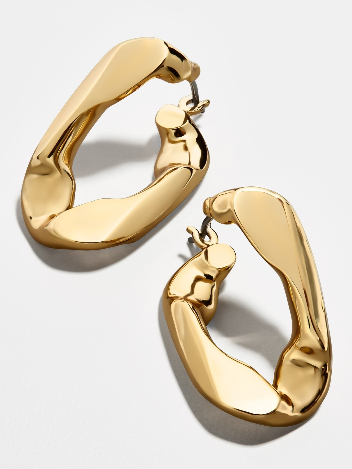 Michel Large Curb Chain Hoop Earrings | BaubleBar (US)
