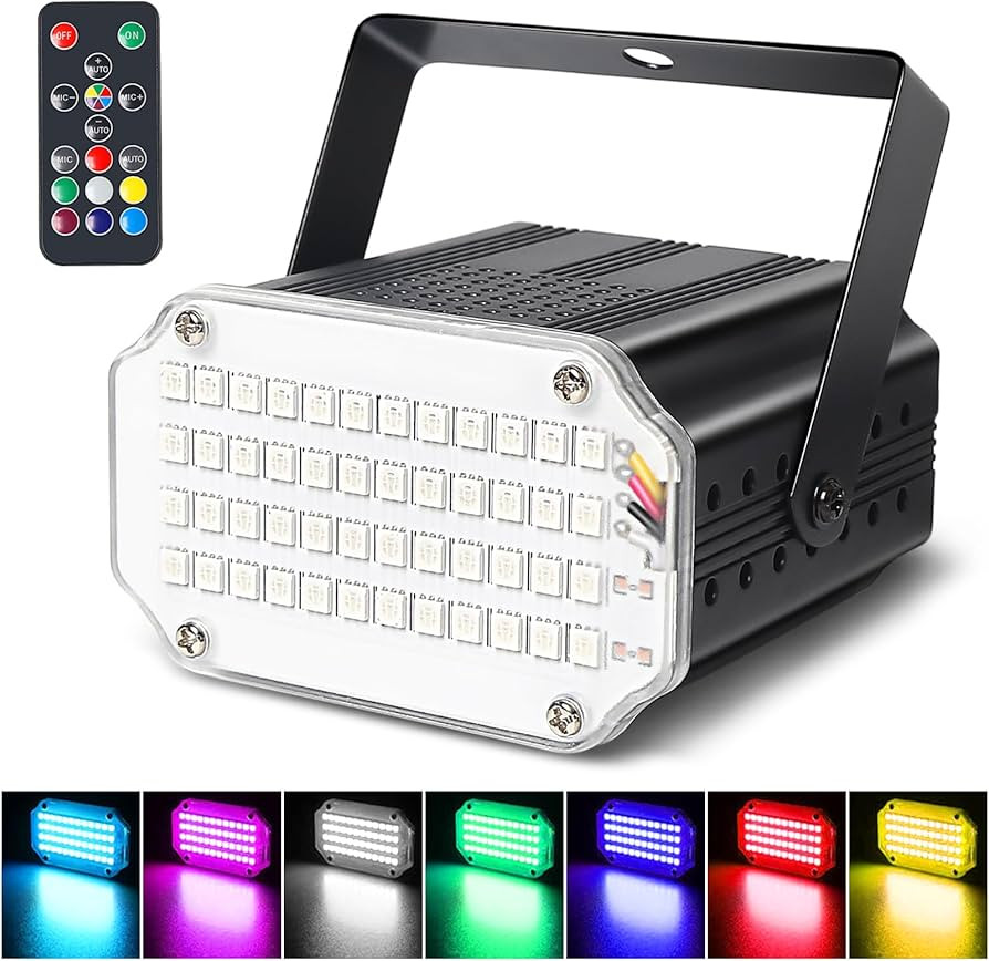48LED Color Strobe Light for Parties & Halloween, Wireless Remote Control | Amazon (US)