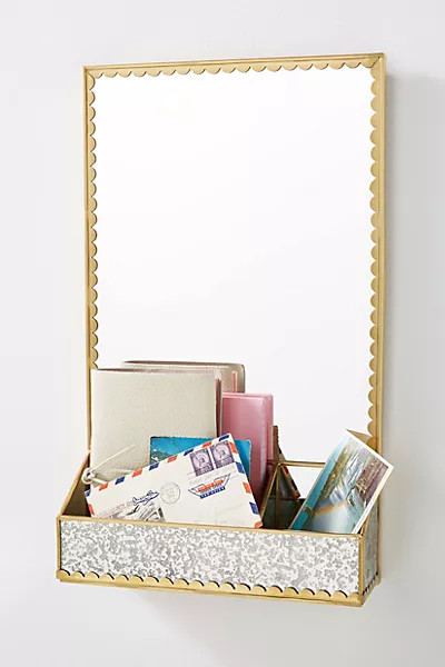 Scalloped Storage Mirror | Anthropologie (US)