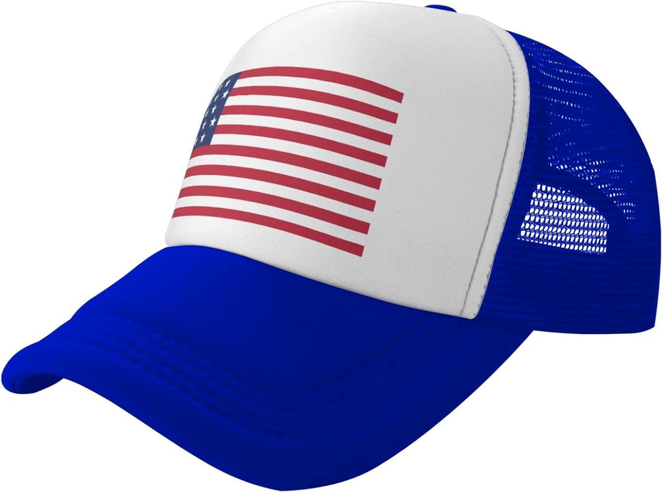 American Flag Hat, USA Trucker Hat for Men and Women, Adjustable Baseball Cap, Mesh Snapback Outd... | Amazon (US)