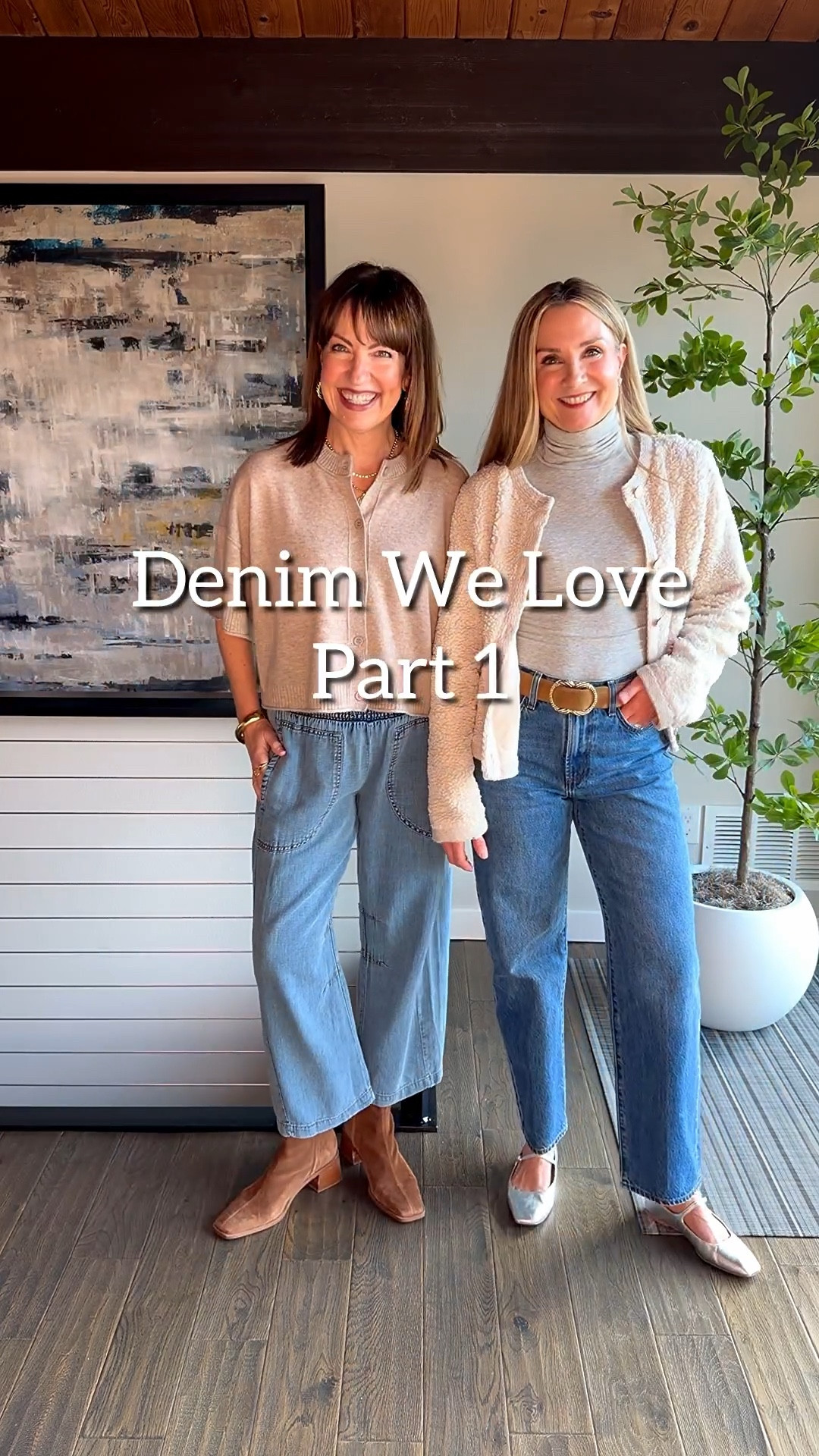 Comment SHOP!👖 We’ve been on a denim kick lately and we’ve found some fresh faves! Stick around for our 3-part series sharing styles we absolutely LOVE!!!😍

Aren’t Krista’s flowy denim pants sooo CUTE?! Perfect for travel, casual everyday, etc etc! Even the elastic waist is cute! Mine are a new-to-me brand that I’ve been hearing about, and I’m thrilled they live up to the hype! Not a bad price point either!

Comment SHOP and we’ll send a DM with links to our outfits! We’re both 5’6” and we’re small in tops and 2/4 or 26/27 in jeans. 

You can also follow our LTK Shop profile on the @shop.ltk app where share everything !

#LTKootd #LTKSaleAlert #LTKOver40
