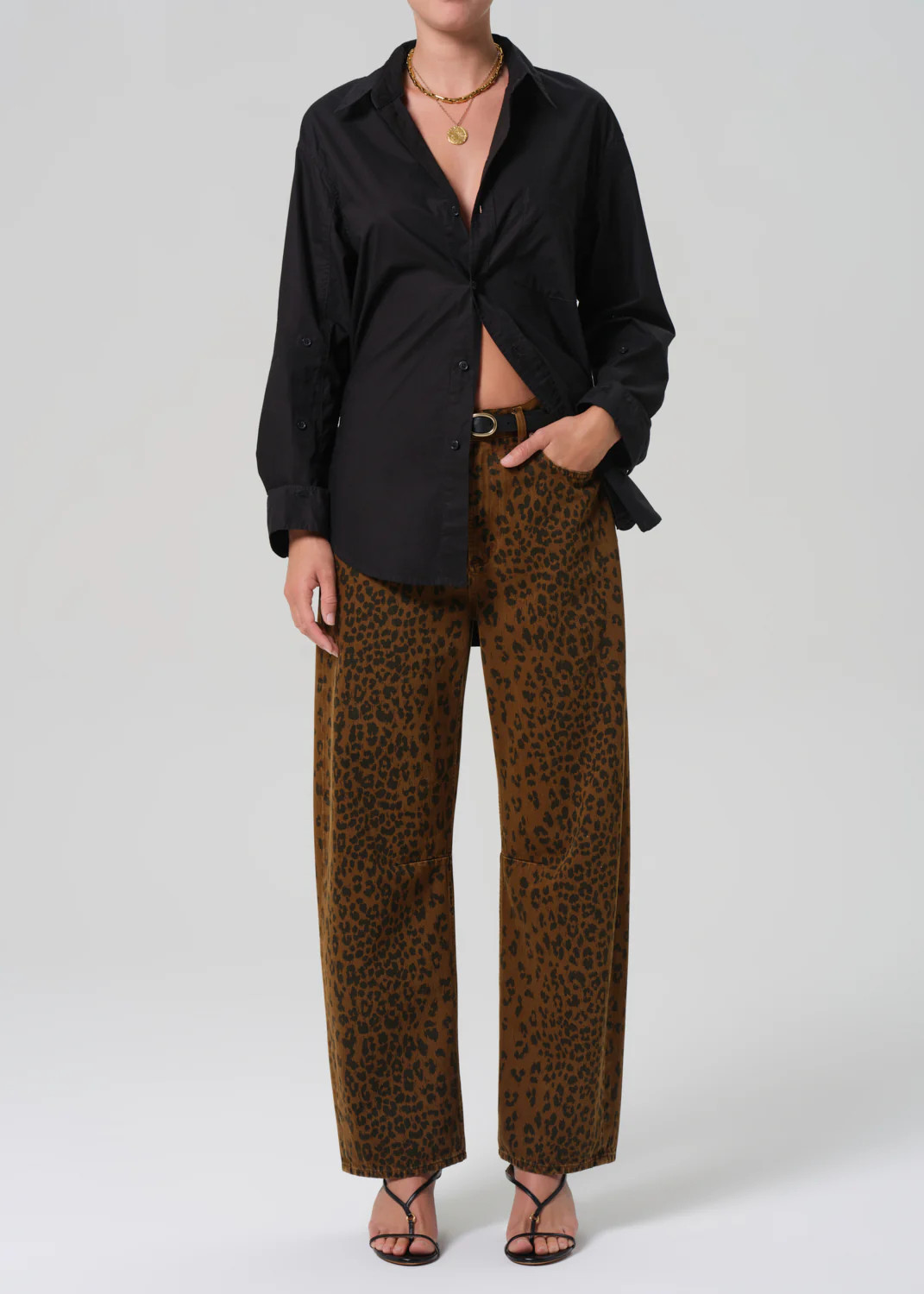 Miro Long Relaxed Jean in Sepia Cheetah | Citizens of Humanity