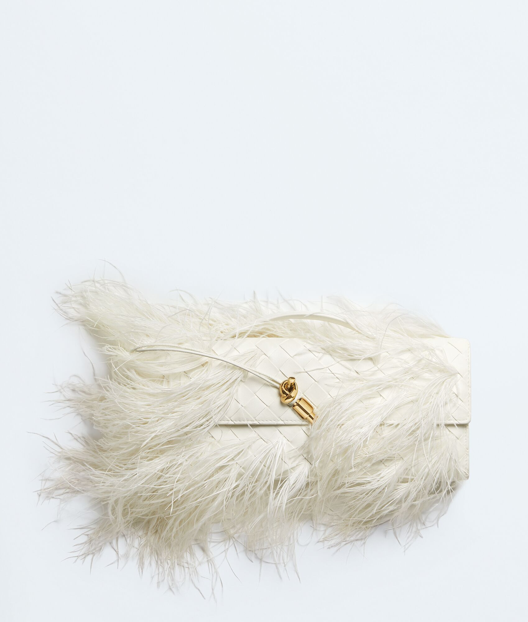 Women's Andiamo Clutch in Alabaster | Bottega Veneta US | Bottega Veneta