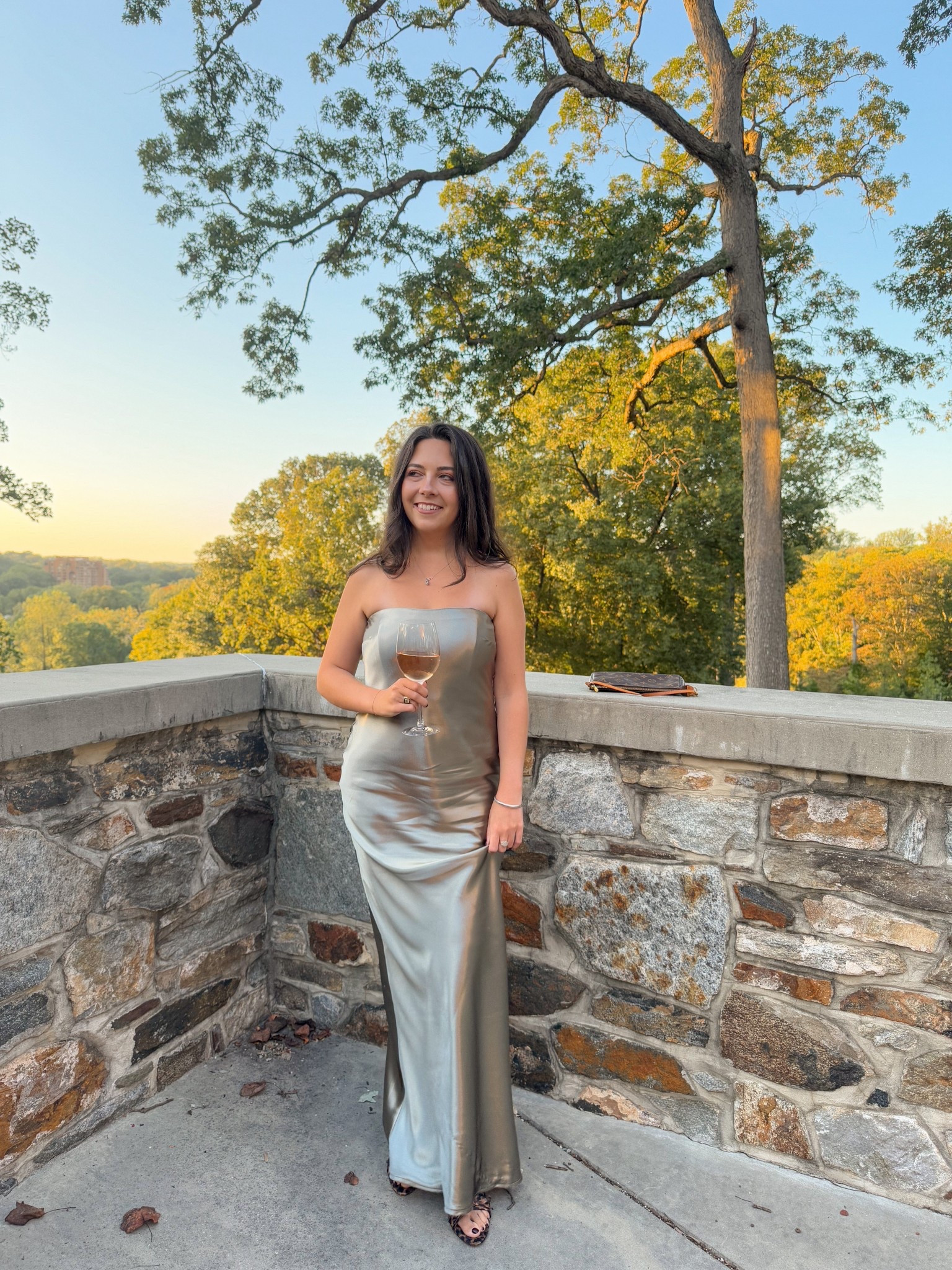 This satin slip dress was the moment — perfect for a fall wedding or any formal event 🥂 polished, timeless, and flattering in all the right ways. Linking this one + a few similar metallic satin styles 🤍 #LTKweddingguest #fallfashion #satindress 

#LTKSaleAlert #LTKSeasonal #LTKWedding