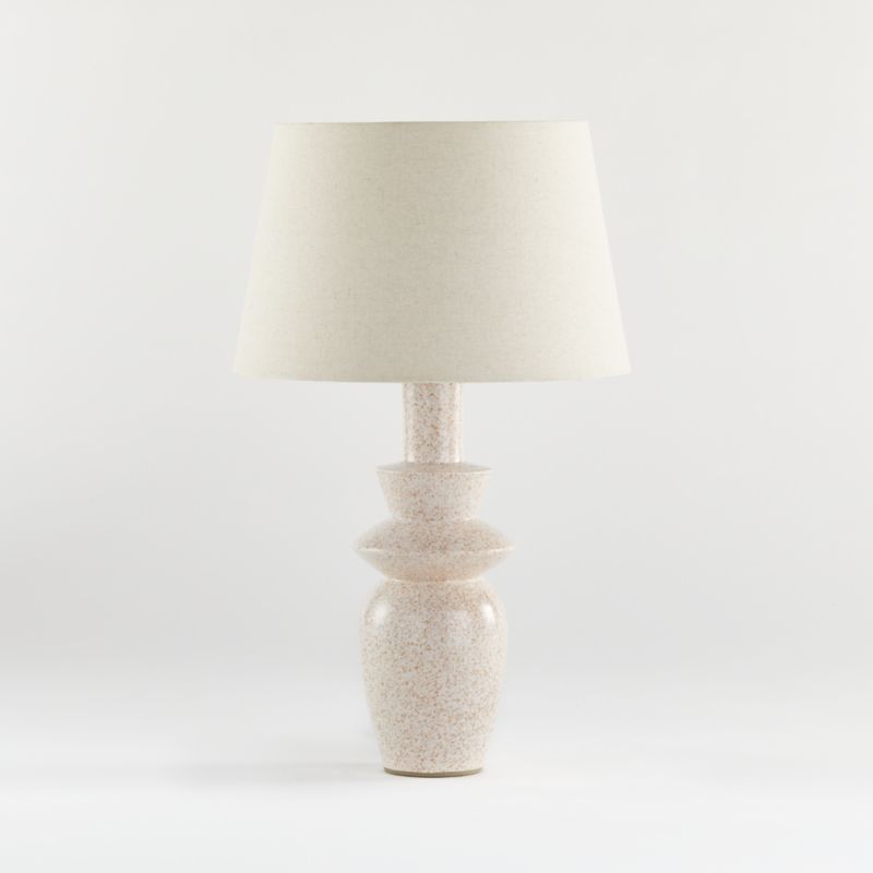Alina Table Lamp with Linen Taper Shade | Crate and Barrel | Crate & Barrel