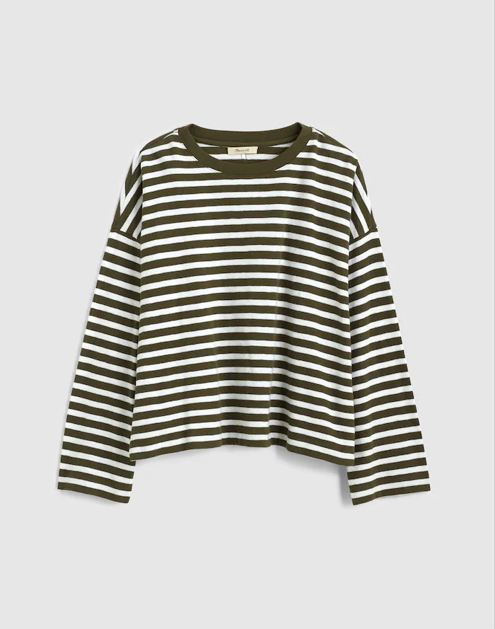 Easy Crewneck Long-Sleeve Tee | Madewell