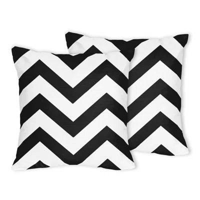 Chevron Throw Pillow Color: Black | Wayfair North America