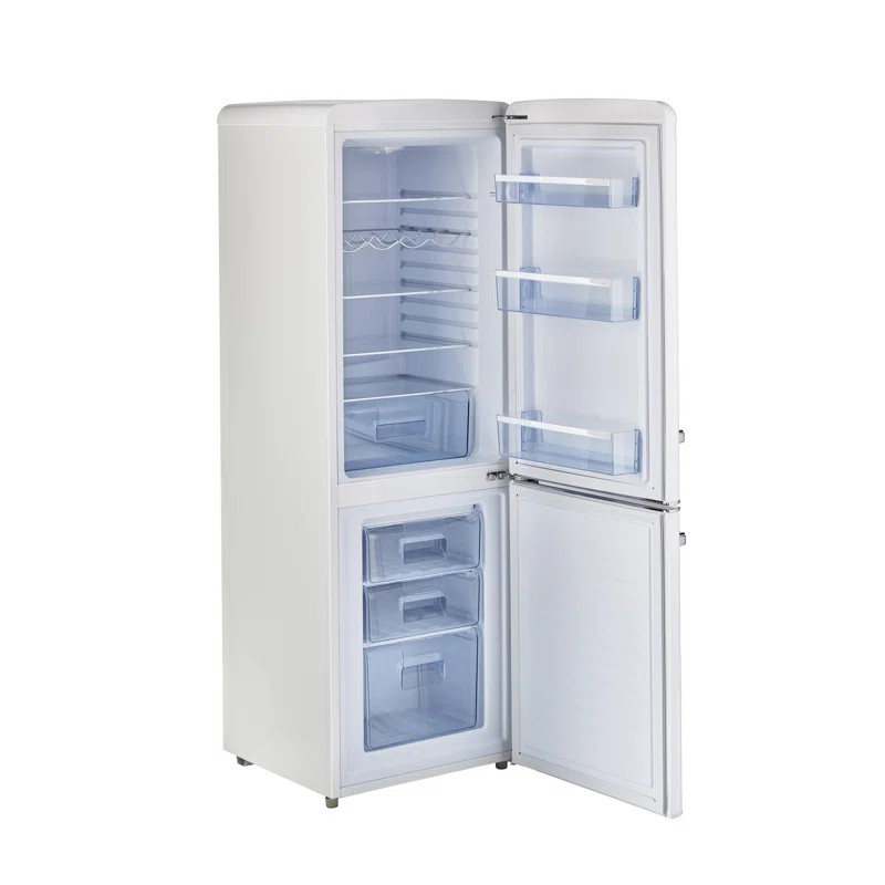 Classic Retro 22" Counter Depth Bottom Freezer Energy Star 7 cu. ft. Refrigerator | Wayfair North America