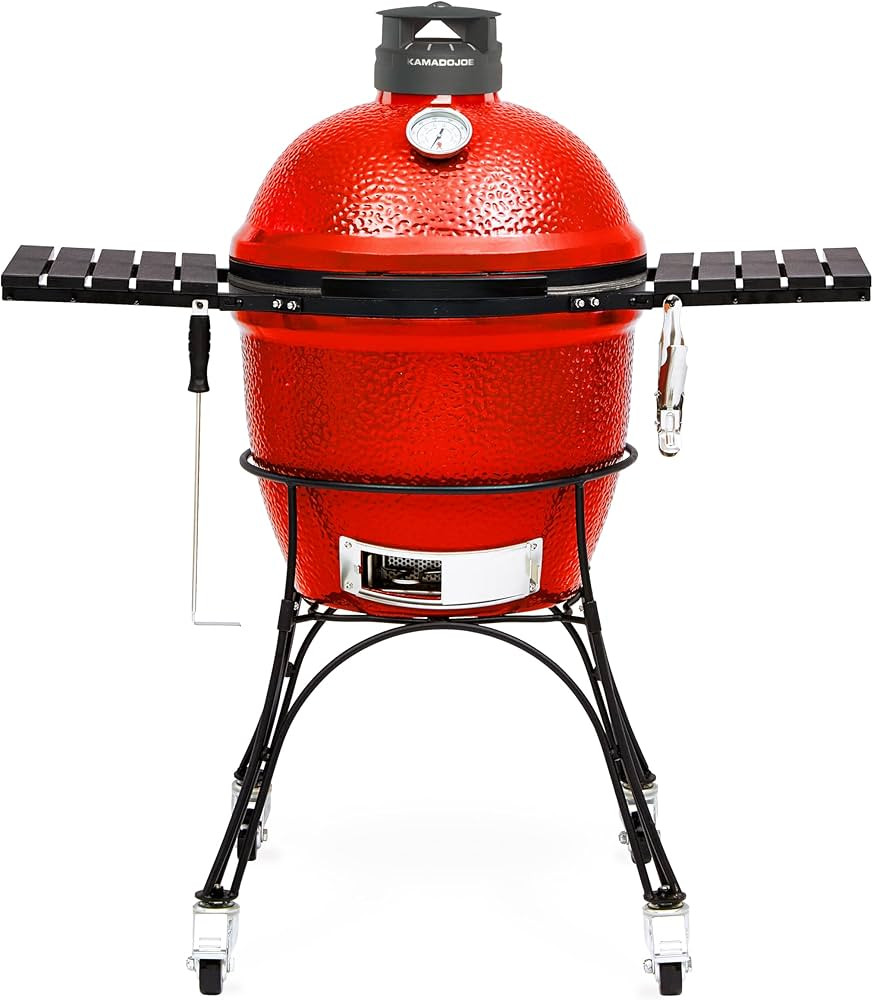 Kamado Joe Classic Joe Series II 18-inch Ceramic Charcoal Grill and Smoker with Cart, Side Shelve... | Amazon (US)