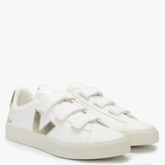 Recife Logo Chromefree Leather Extra White Plantine Trainers | Daniel Footwear (UK)