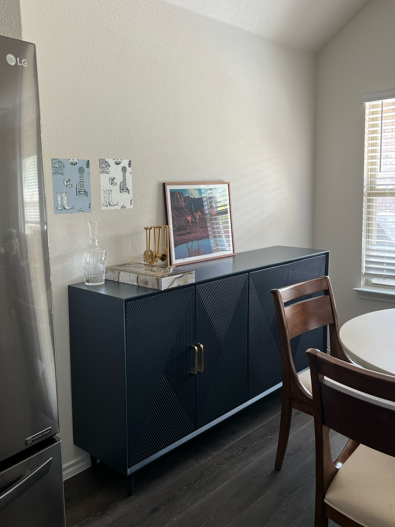 Dining area with the new sideboard 

#LTKhome #LTKFind
