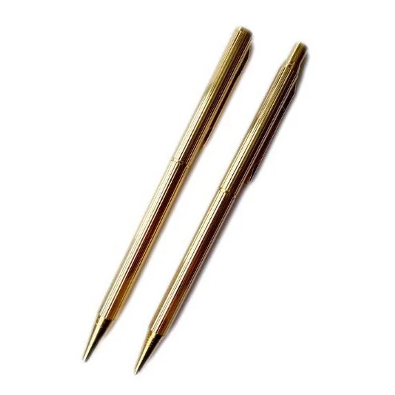 Juego de Bolígrafo y Lápiz Dorados (Straight Line B4) | Walmart (US)