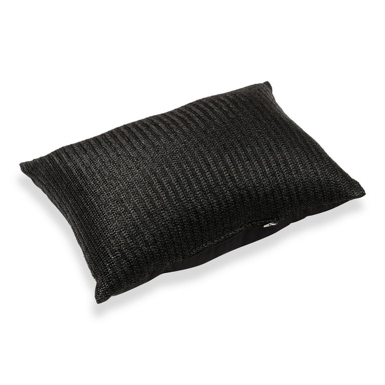 Better Homes & Gardens Black Hermosa Lumbar Pillow | Walmart (US)