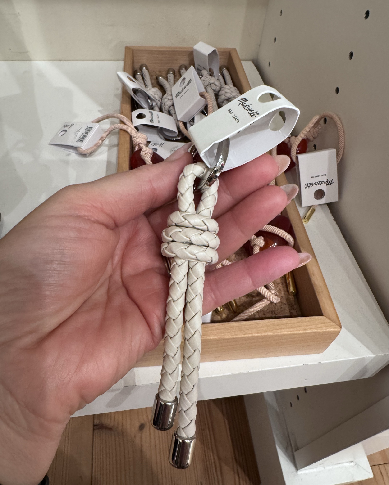 I’m usually not a bag charm girl (especially the stuffed toy kind) but I’m loving these braided leather ropes with little charms 

Bag charms, madewell sale, madewell and LTK, madewell accessories, leather bag charms, braided rope bag charms, elevated bag charms 

#LTKMidsize #LTKFindsUnder100 #LTKxMadewell