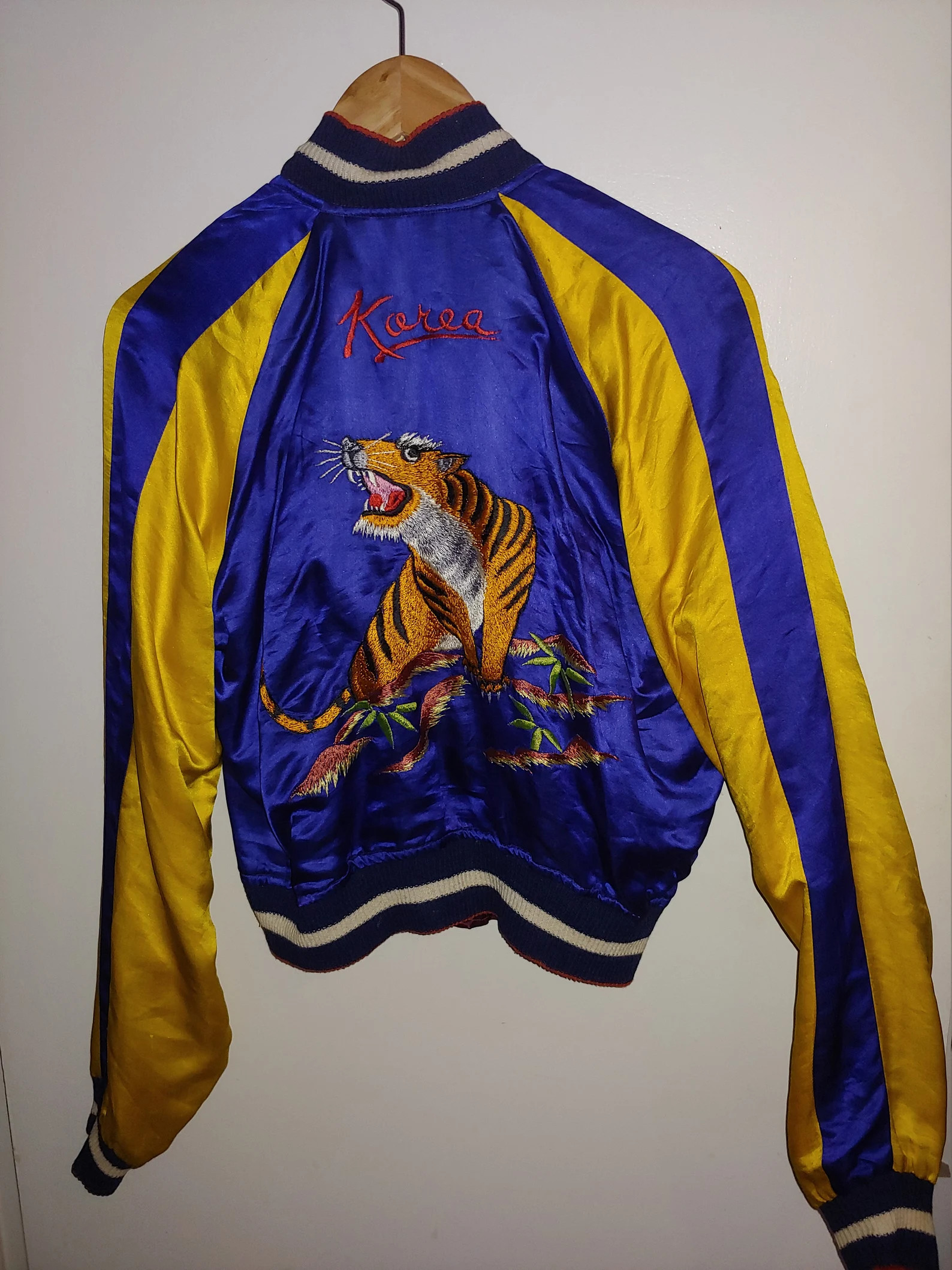 SOUVENIR VINTAGE 50S Satin Reversible Jacket From Korea (Korean war) | Etsy (US)
