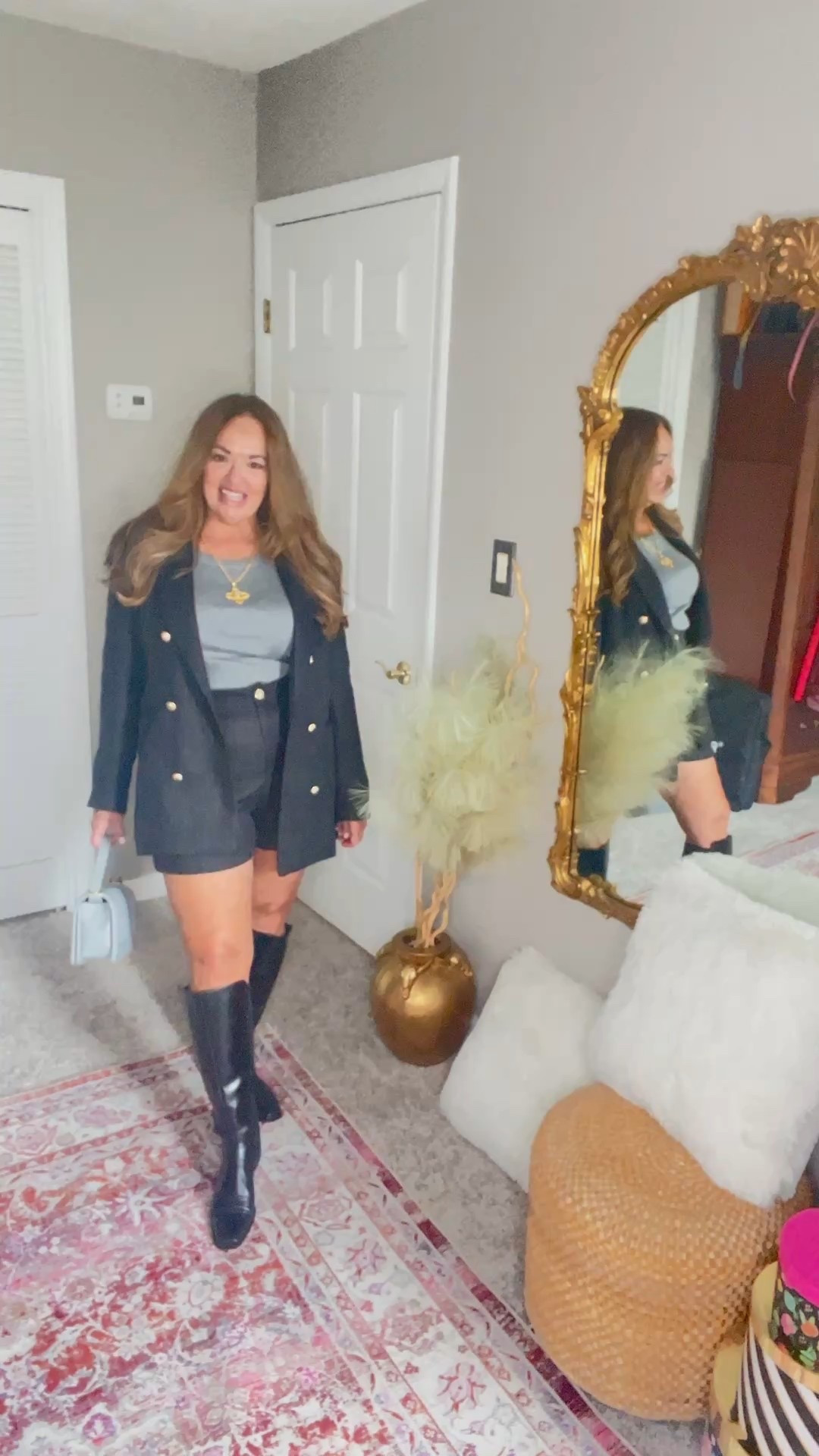 Tweed short set featuring double breasted blazer and sailor shorts

#LTKSeasonal #LTKMidsize #LTKNYFW