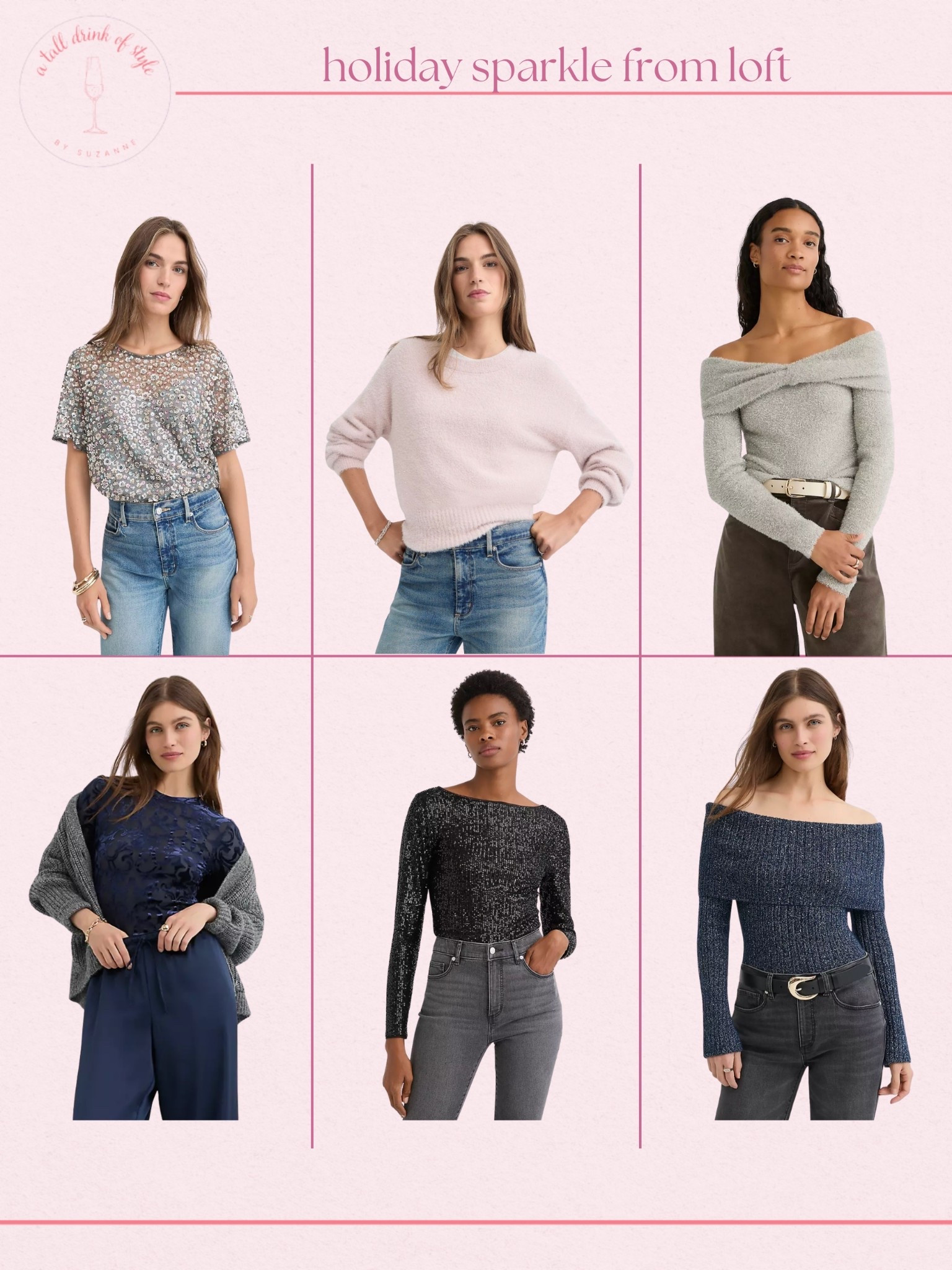 Holiday sparkle from Loft

Is it just me or is this season the season of sparkles? Check out these finds from Loft! 

Hi friend! 👋 Thanks for your support! I’m so glad you’re here!
If you're tall, over 40, or just tired of fashion that doesn’t fit your life, you’re in the right place. I share classic, elevated outfit formulas that actually work on tall women (I’m 6’1” for reference!) and help you feel confident getting dressed again.
I am your resource for timeless, elevated fashion for women over 40 (and tall women)
Age: 55
Height: 6’1”
Tops: S/M
Bottoms: 8/10
Dresses: 8/M
Over 50 fashion, tall fashion, workwear, everyday outfits, timeless outfits, Classic Outfits

#LTKSeasonal #LTKHoliday #LTKSaleAlert