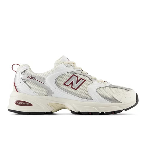 New Balance Unisex 530 Sneakers - White/Red/Grey (Size 5.5) | New Balance Athletics, Inc.