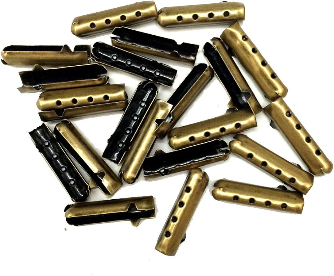 Goodlace 12/24/36/48 PCS Metal Aglets DIY Shoelaces Repair Shoe Lace Tips Replacement End Silver ... | Amazon (US)