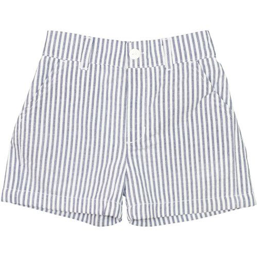 Navy Seersucker Shorts | Cecil and Lou