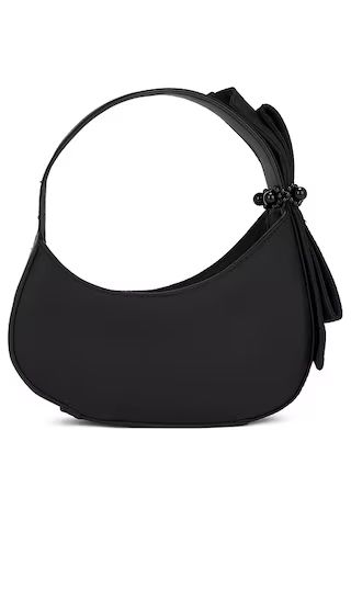 Bow Shoulder Bag in Black | Revolve Clothing (Global)