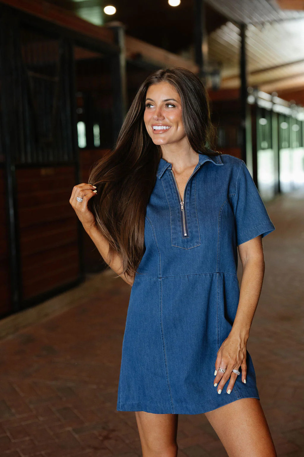 Larken Dress-Denim | These Three