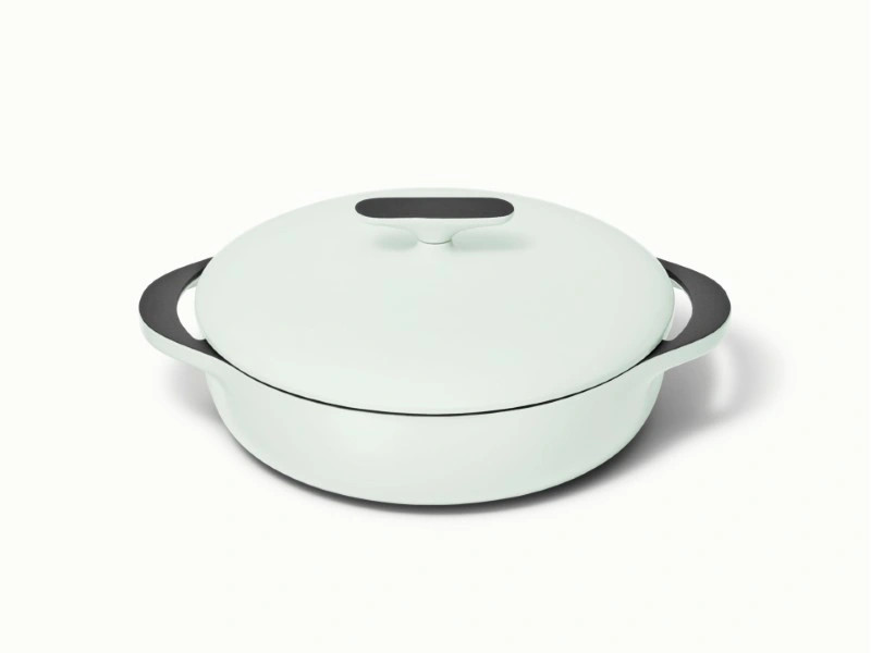 3.5 qt Enameled Cast Iron Braiser | Caraway