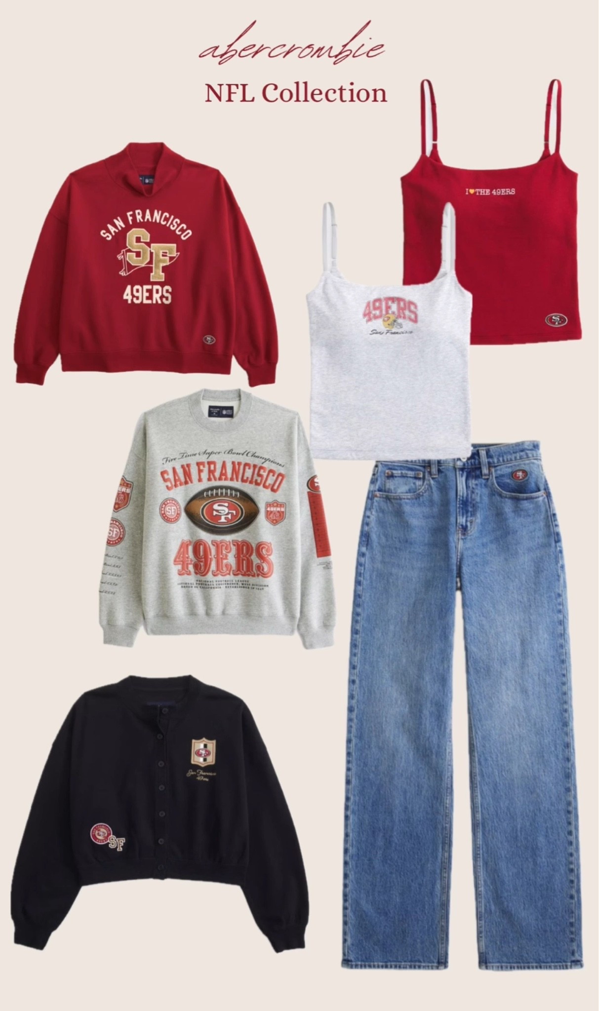 NFL collection at Abercrombie | San Francisco 49ers @abercrombie