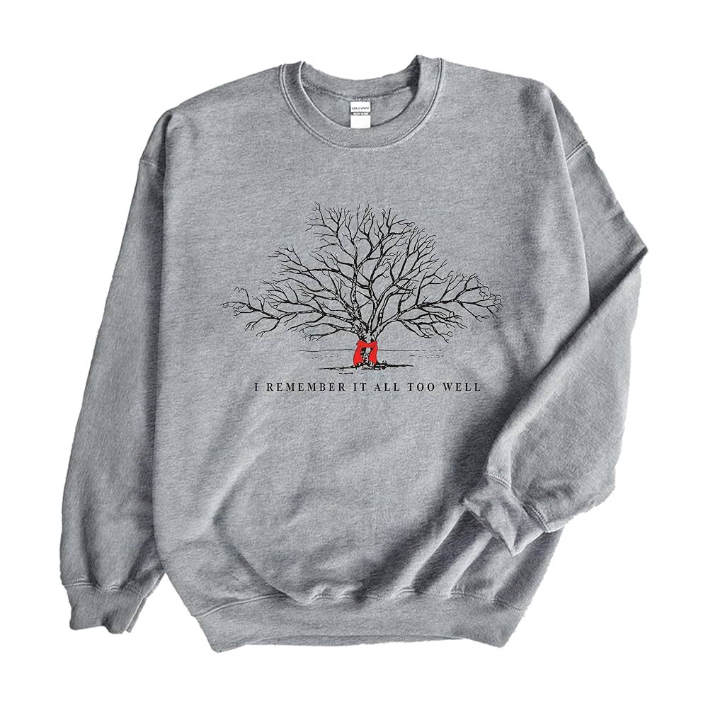 I Remember It All Too Well Sweatshirt, All Too Well Lyric Hoodie, All Too Well Tree With Red Scar... | Amazon (US)