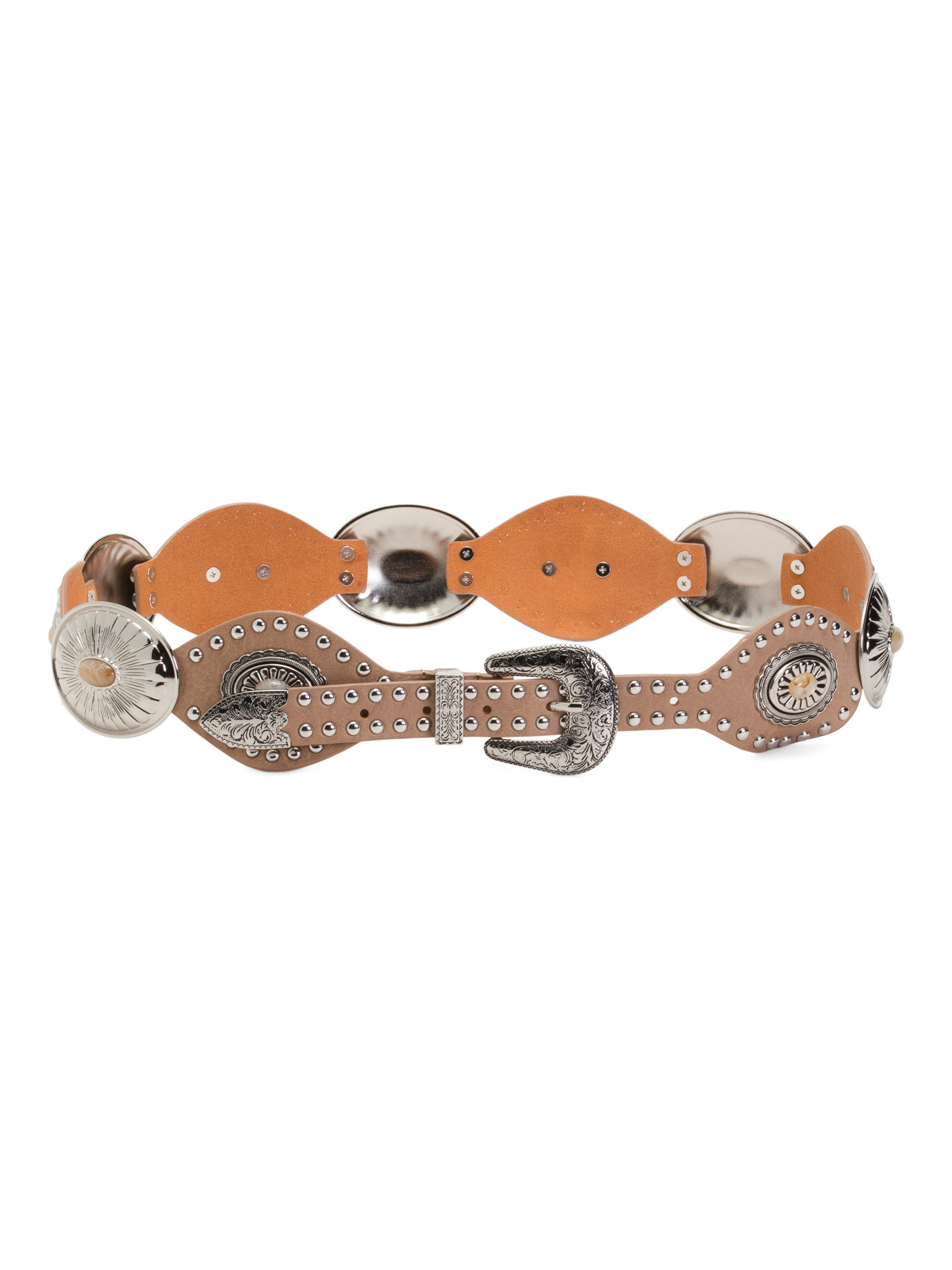 Leather Festival Fairy Concho Western Belt | TJ Maxx