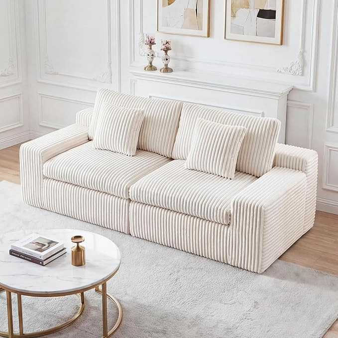 75" Cloud Sectional Couches for Living Room, Modern Modular Sofa Couch with Washable Pillow Cover... | Amazon (US)