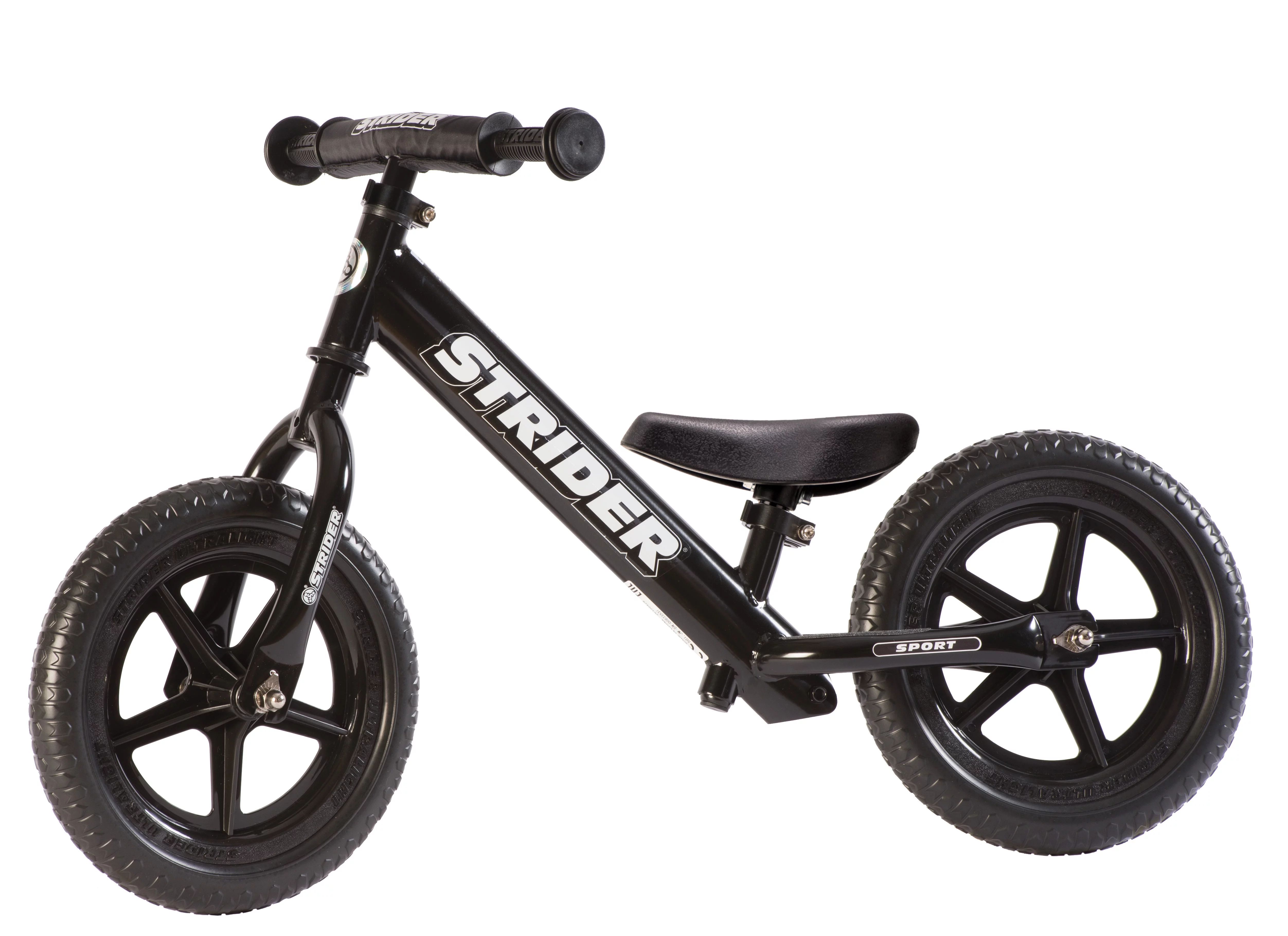 Strider - 12 Sport Balance Bike, Ages 18 Months to 5 Years - Black | Walmart (US)