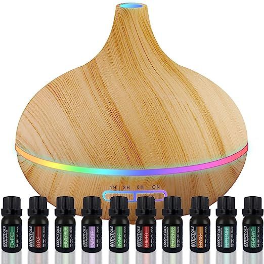 Ultimate Aromatherapy Diffuser & Essential Oil Set - Ultrasonic Diffuser & Top 10 Essential Oils ... | Amazon (US)