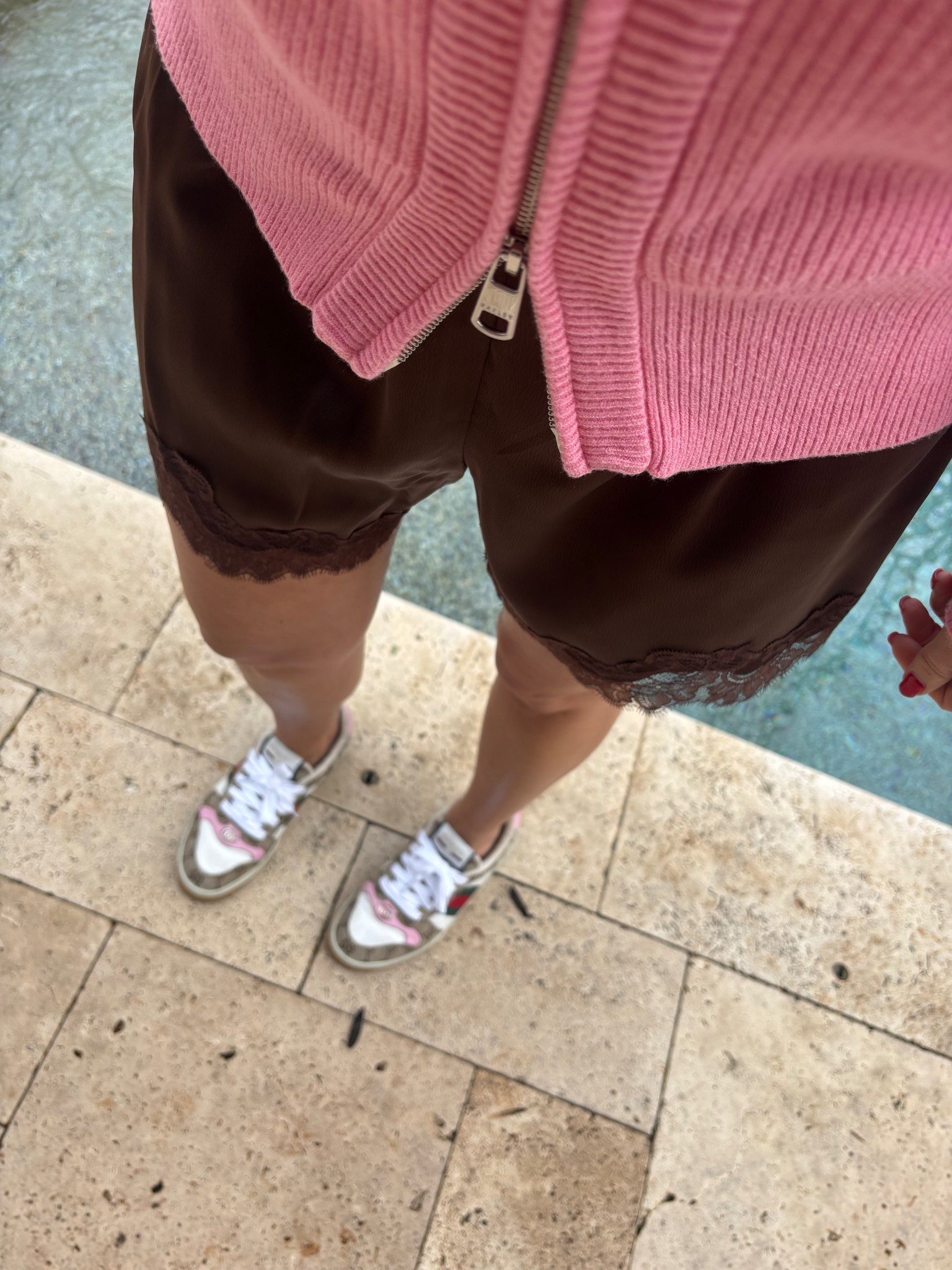 vacation outfits beach
Loving the lace trim silk short trend.  These are so afforable and just as cute as designer ones (linked both).  Size small also in blush 

#LTKSeasonal #LTKootd #LTKmomlife