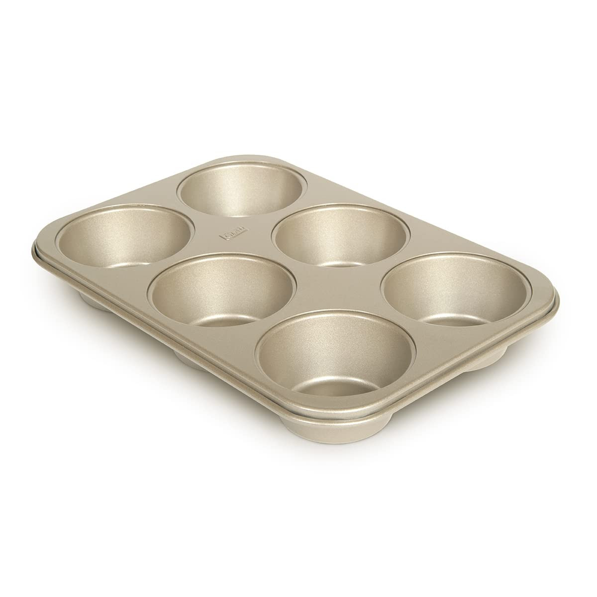 Glad Jumbo Muffin Pan Nonstick - Heavy Duty Metal Cupcake Tin with Large Baking Cups, Jumbo 6-Cup | Amazon (US)