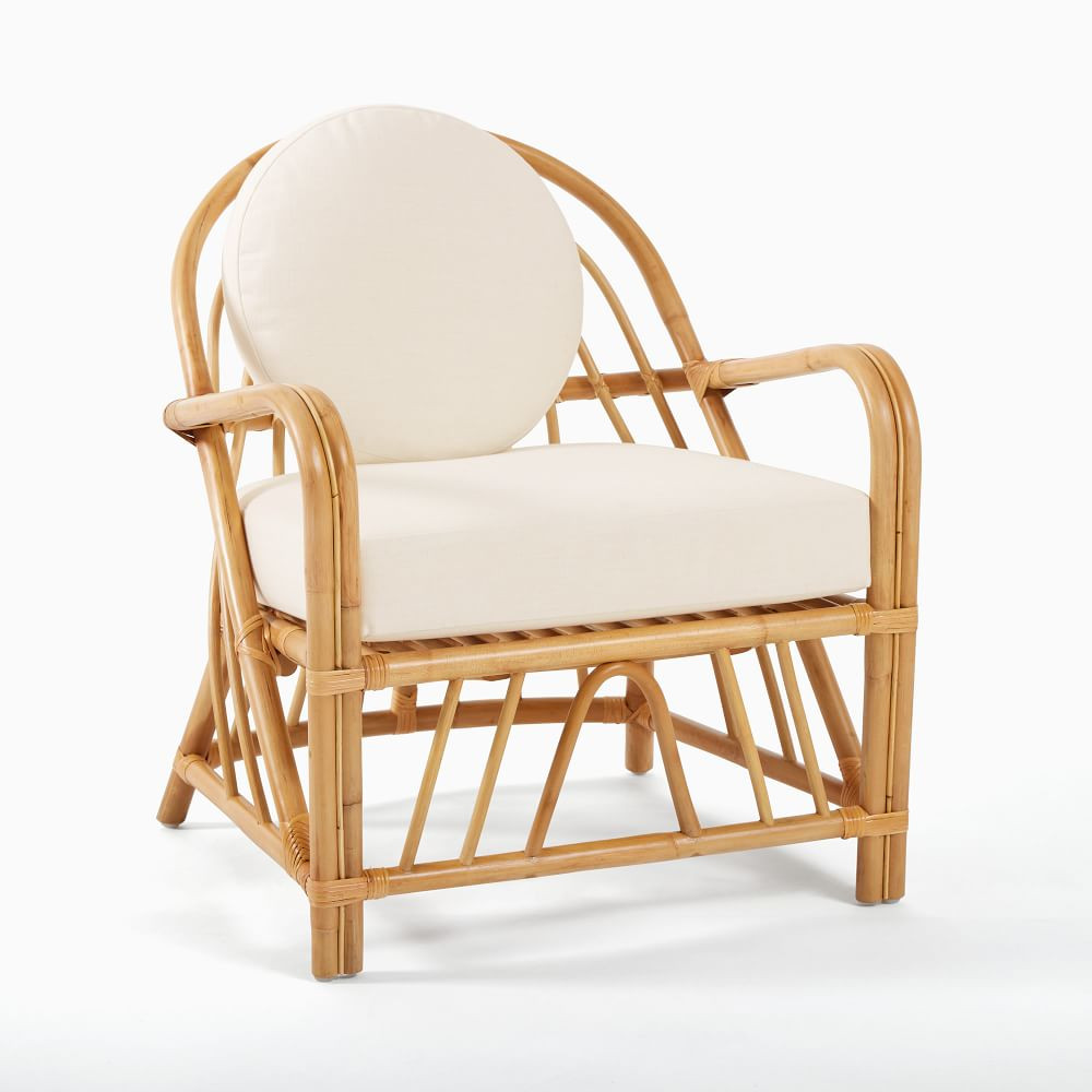 Arianna Chair Poly Alabaster Performance Coastal Linen Washed Oak | West Elm (US)