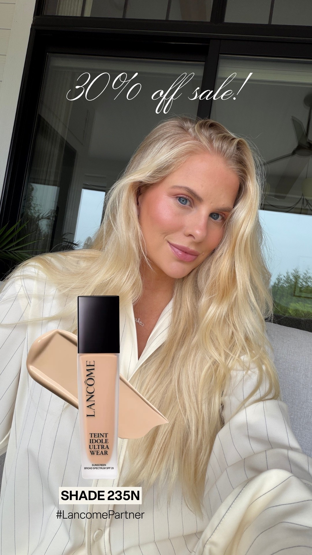 SHADE: 235N - I’ve been using this foundation all summer and am loving it! It’s waterproof, lightweight, and goes on like a second skin! @lancomeofficial #LancomePartner #LancomeMakeup

#LTKBeauty #LTKSaleAlert