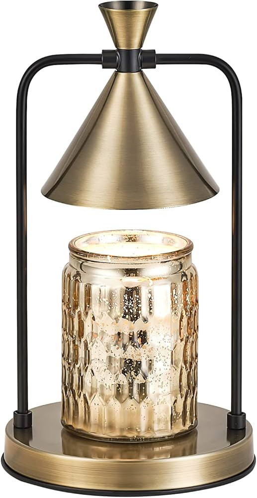 Qoyntuer Candle Warmer Lamp with Timer, Dimmable Candle Light Electric Candle Melter Compatible w... | Amazon (US)