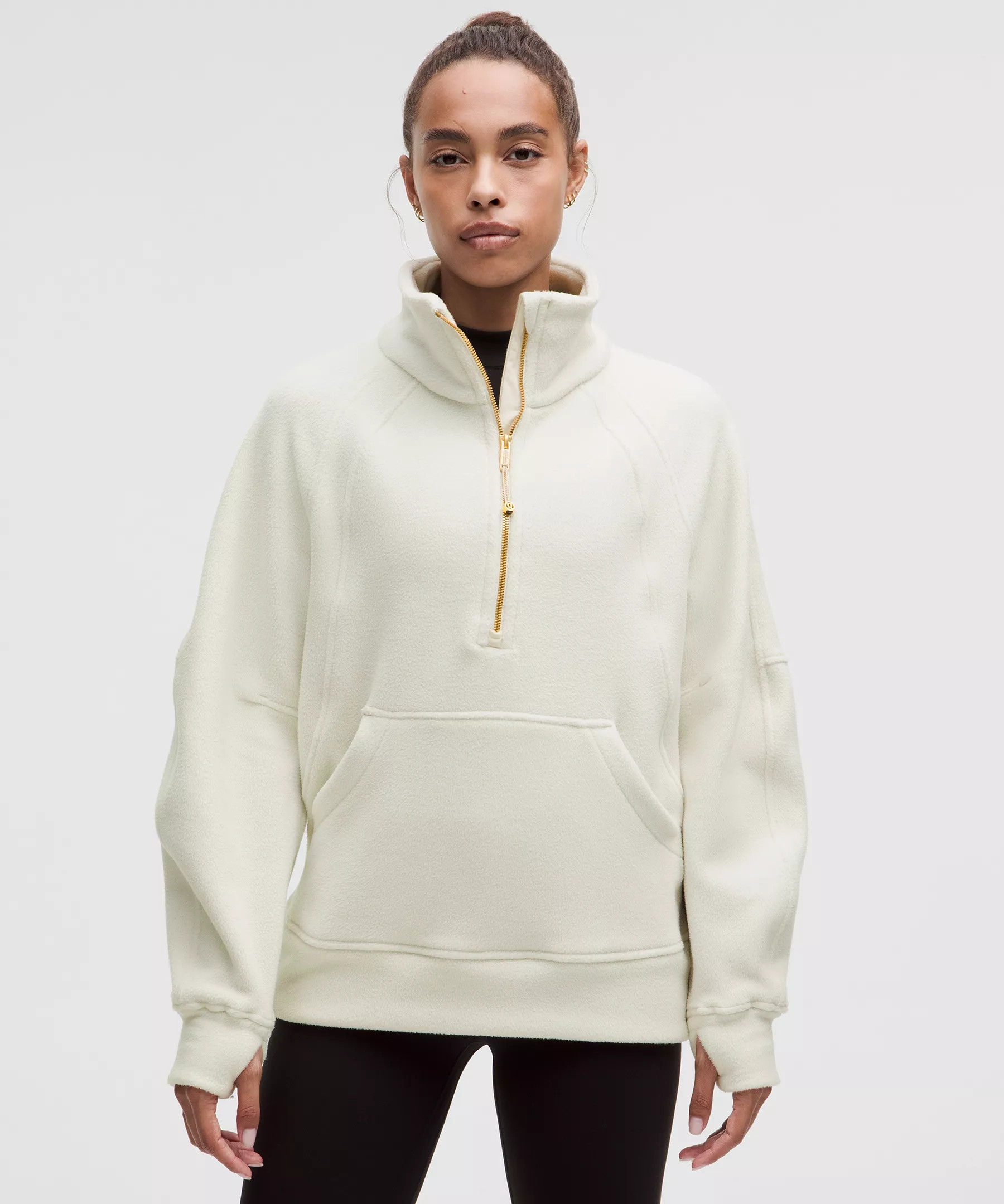 Scuba Tumbled Fleece Funnel-Neck Half Zip | Women's Hoodies & Sweatshirts | lululemon | Lululemon (US)