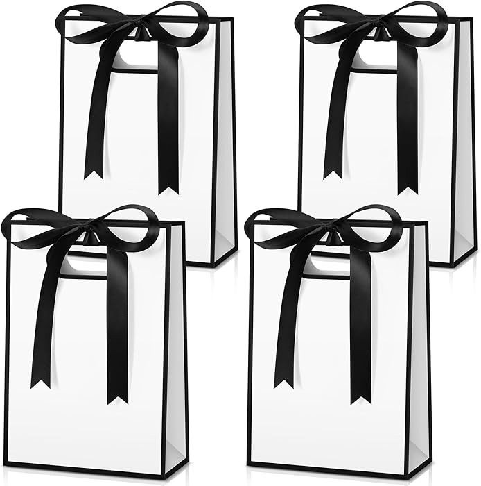 Kolldenn 30 Pcs Thank You Gift Bags with Handles 10.2 x 7.1 x 3.2 Inch Elegant Party Favor Bags w... | Amazon (US)