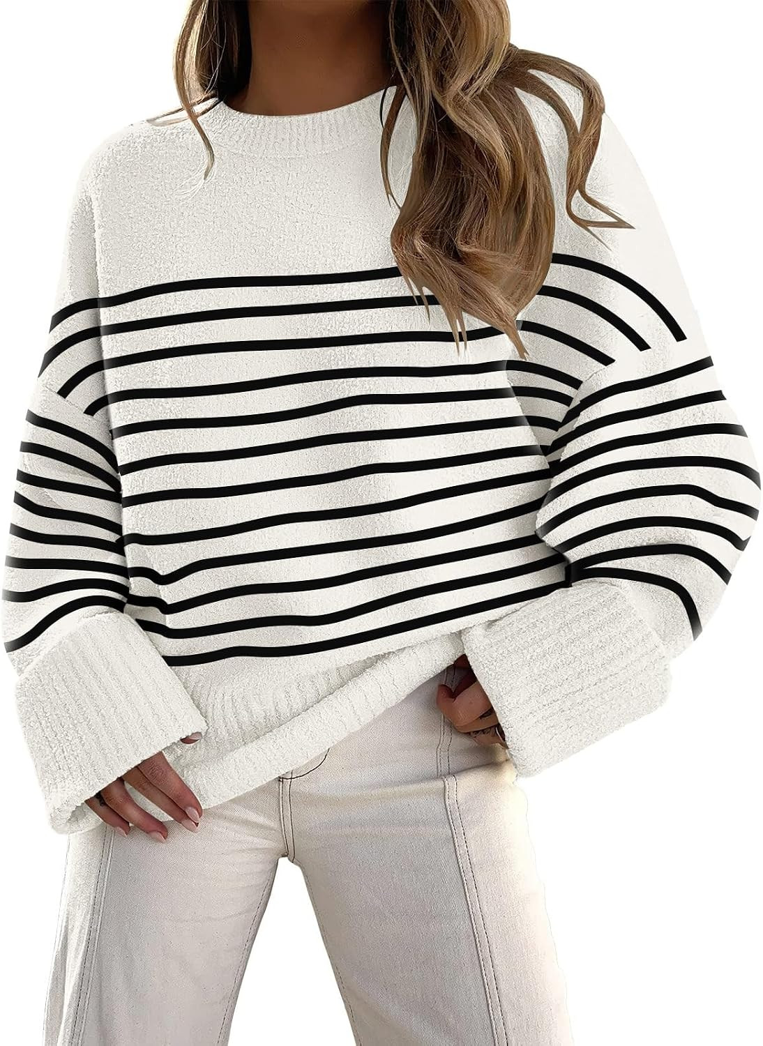 LILLUSORY Women Oversized Warm Cozy Knit Sweaters 2026 Fall Fashion Outfits | Amazon (US)
