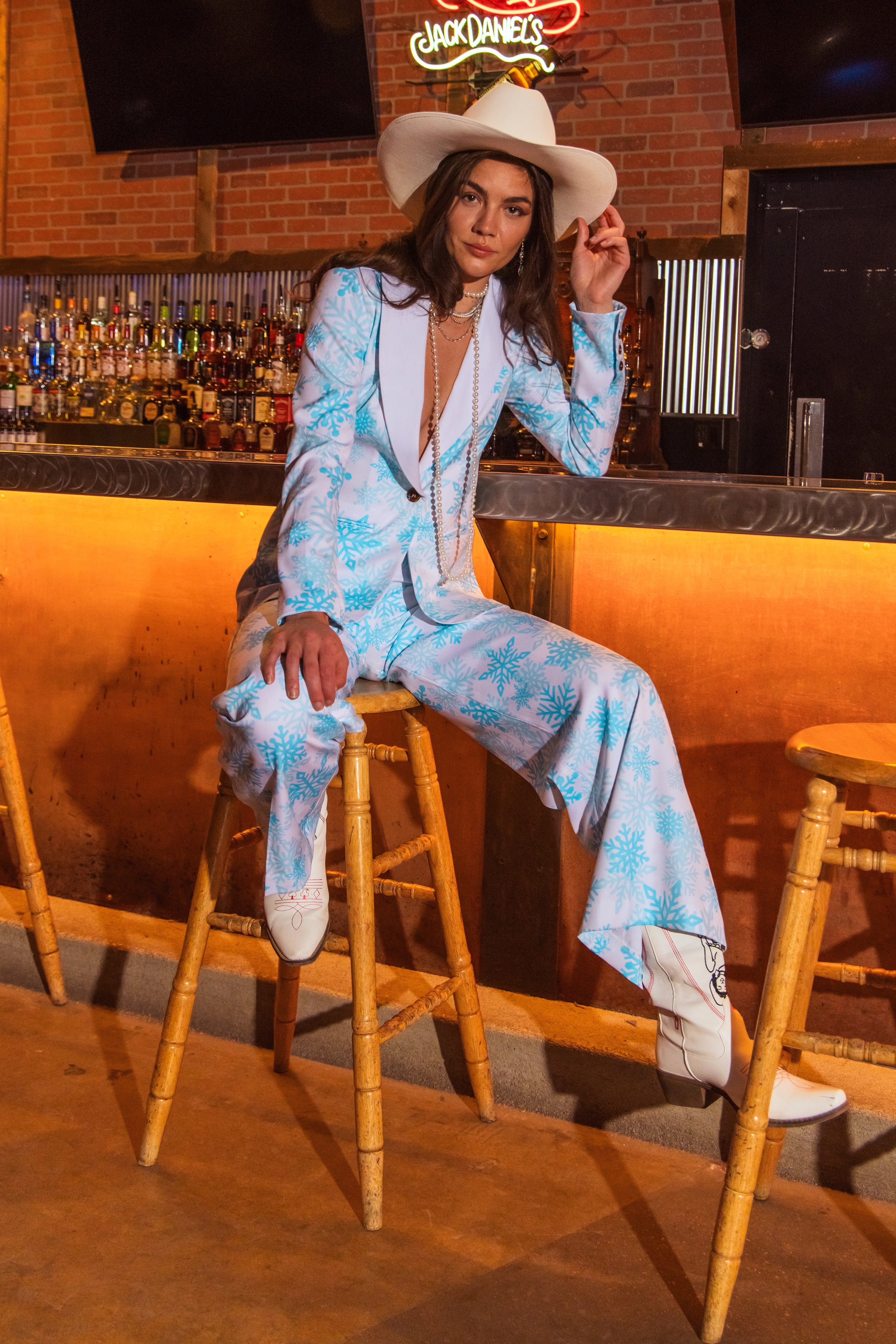 Christmas Snowflake Women's Suit | Shinesty