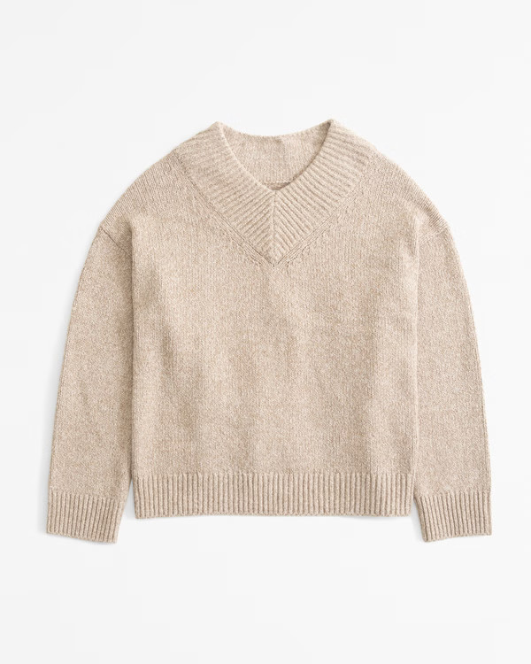 Women's Textural V-Neck Sweater | Women's Tops | Abercrombie.com | Abercrombie & Fitch (US)